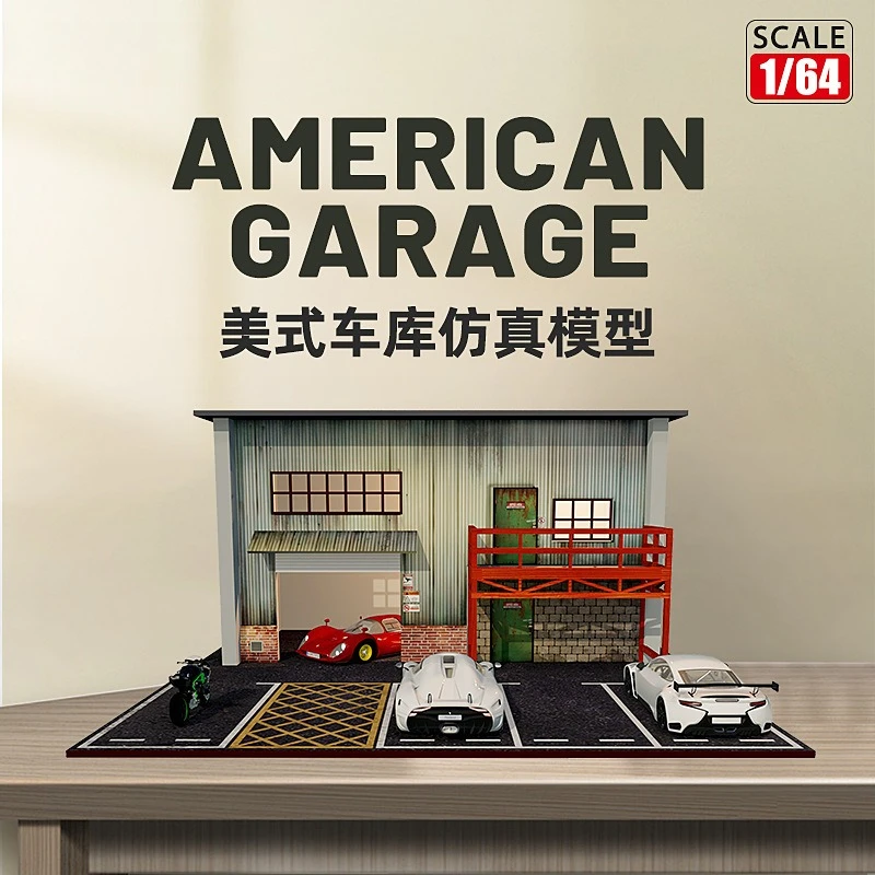 Diorama 1:64 American Parking Model Small House Wooden Building with Lights Simulation Car Garage Scene Display Model
Diorama 1:64 American Parking Model Small House Wooden Building with Lights Simulation Car Garage Scene Display Model