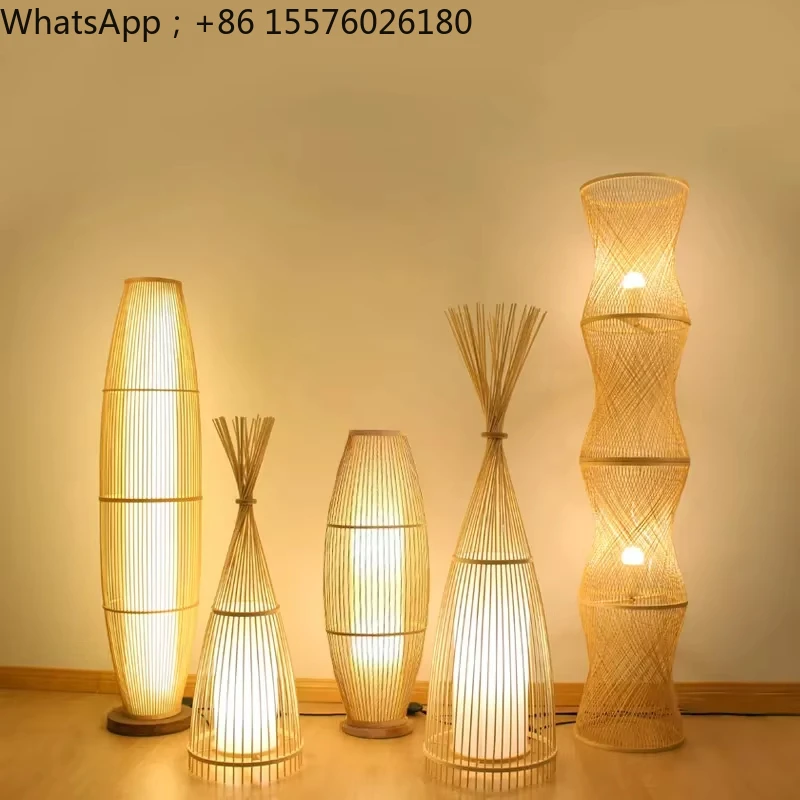 Art Chinese Floor Lamp Retro Bamboo Weaving Living Room Tea Room Japanese Bedroom Classic Creative Ornament Lighting Fixtures
Art Chinese Floor Lamp Retro Bamboo Weaving Living Room Tea Room Japanese Bedroom Classic Creative Ornament Lighting Fixtures