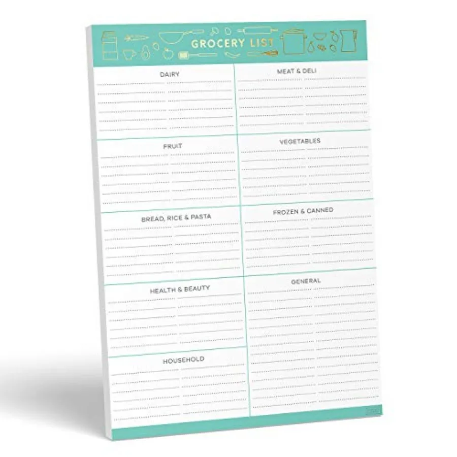 Grocery List Magnet Pad for Fridge. 7x10" Magnetic Notepad with Shopping List Categories and Blank Grocery Shopping Spaces. 52
Grocery List Magnet Pad for Fridge. 7x10" Magnetic Notepad with Shopping List Categories and Blank Grocery Shopping Spaces. 52