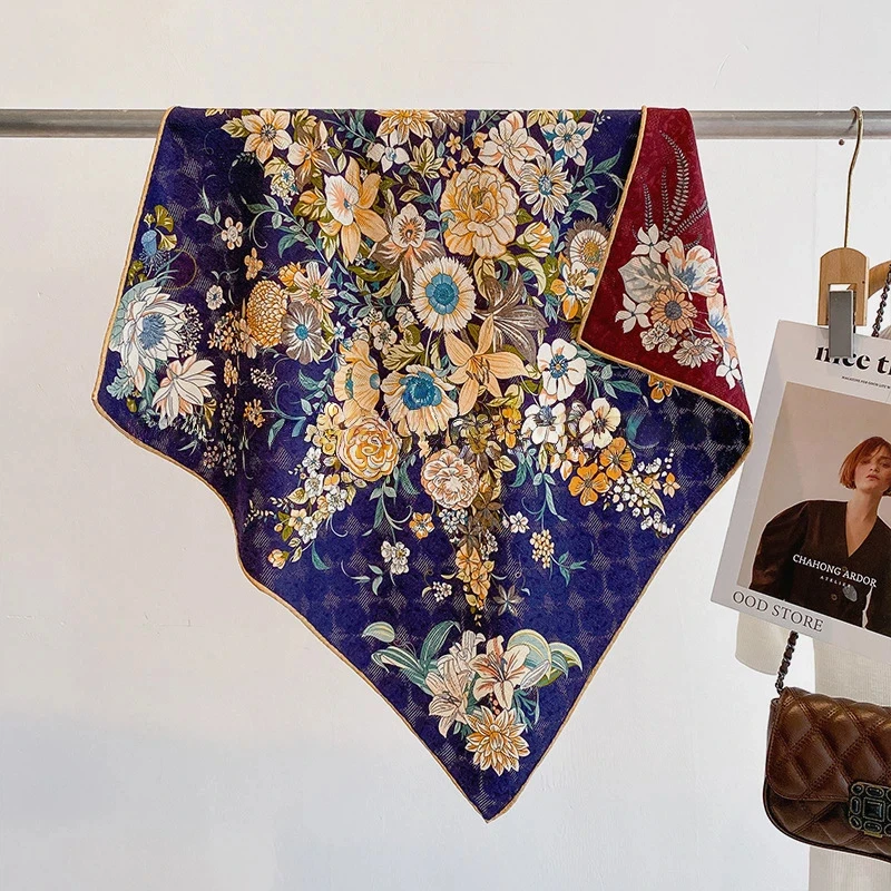 30% Silk 70% Wool Neck Scarves for Women Winter Warm Elegant Floral Print Square Scarf Middle Aged Women Accessories
30% Silk 70% Wool Neck Scarves for Women Winter Warm Elegant Floral Print Square Scarf Middle Aged Women Accessories