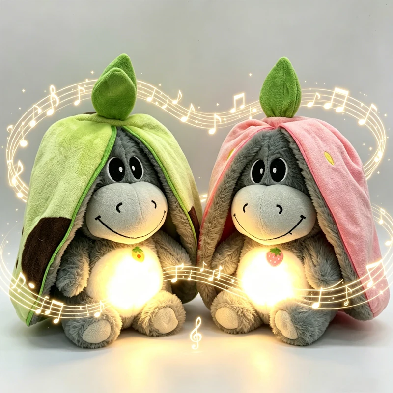 Kawaii Luminous Breathing Doll with Motion Lights Plush Breathing Stuffed Doll Strawberry Donkey Baby Sleeping Toys Plush Doll
Kawaii Luminous Breathing Doll with Motion Lights Plush Breathing Stuffed Doll Strawberry Donkey Baby Sleeping Toys Plush Doll