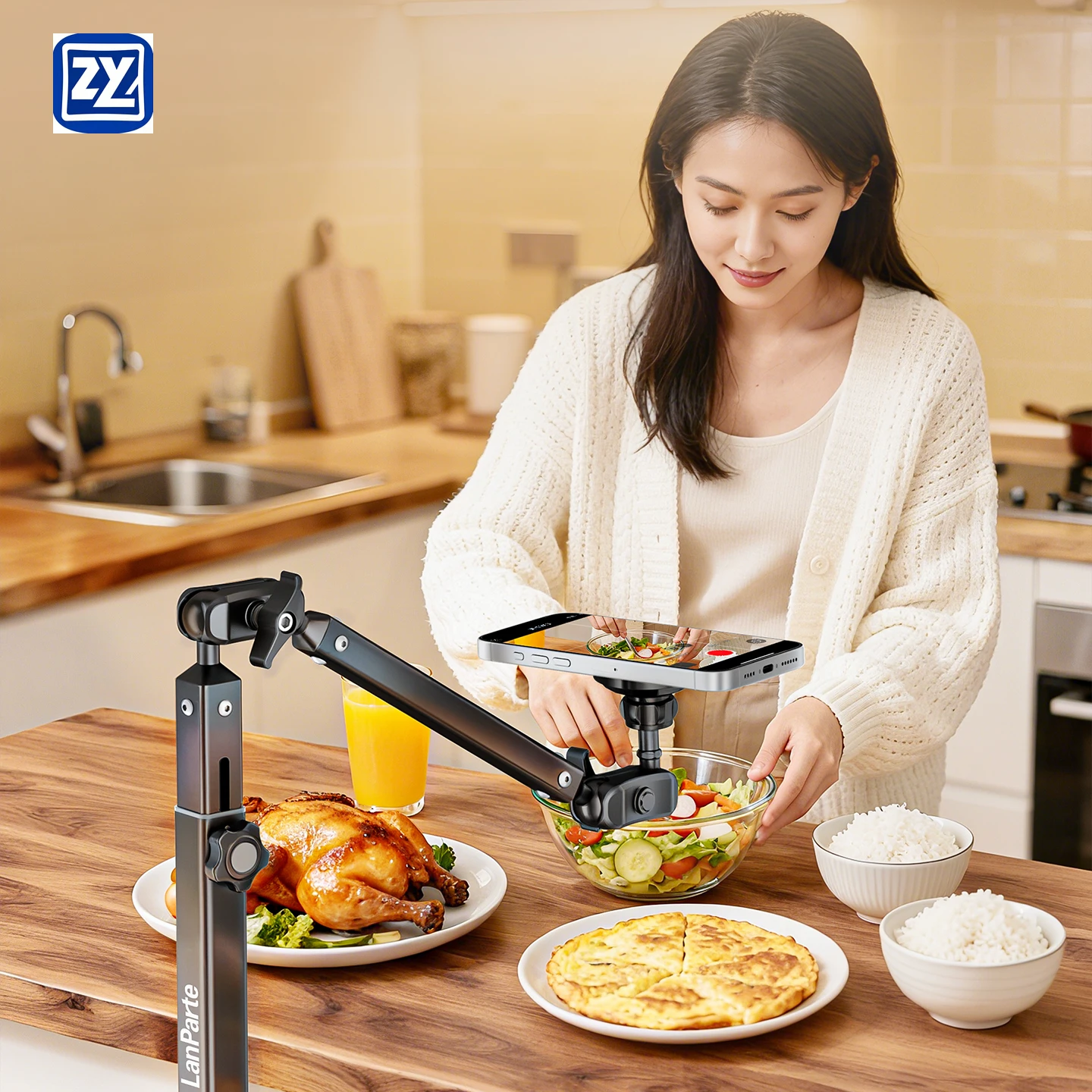 Strong and Durable Aluminium Mobile and Tablet Stand with 360-Degree Rotation Floor-Standing for Living Use
Strong and Durable Aluminium Mobile and Tablet Stand with 360-Degree Rotation Floor-Standing for Living Use