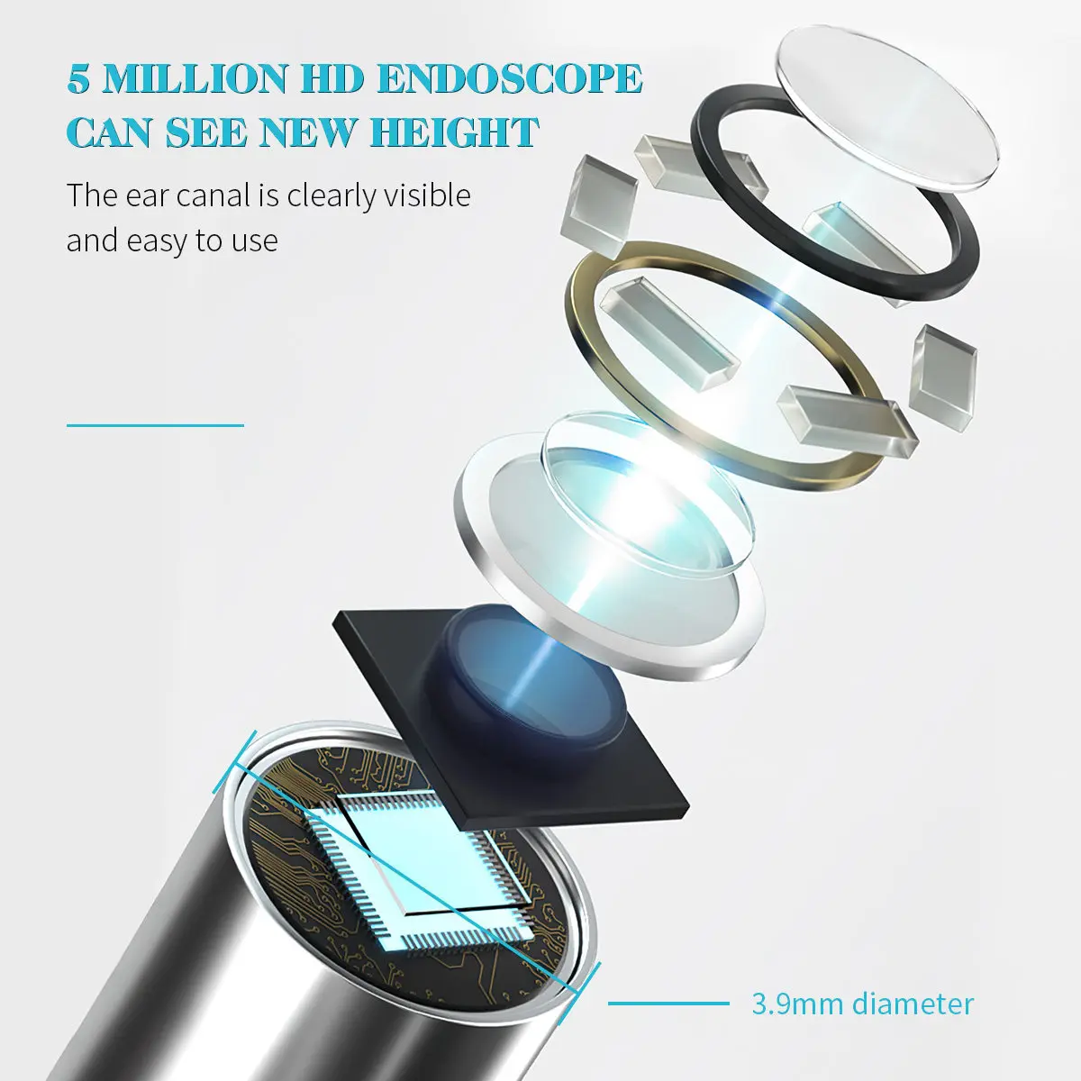 1 комплект: Набор для удаления ушной серы с беспроводной HD-камерой и 6 насадками, инструмент для визуального осмотра внутренней стороны уха, носа и рта
1 комплект: Набор для удаления ушной серы с беспроводной HD-камерой и 6 насадками, инструмент для визуального осмотра внутренней стороны уха, носа и рта