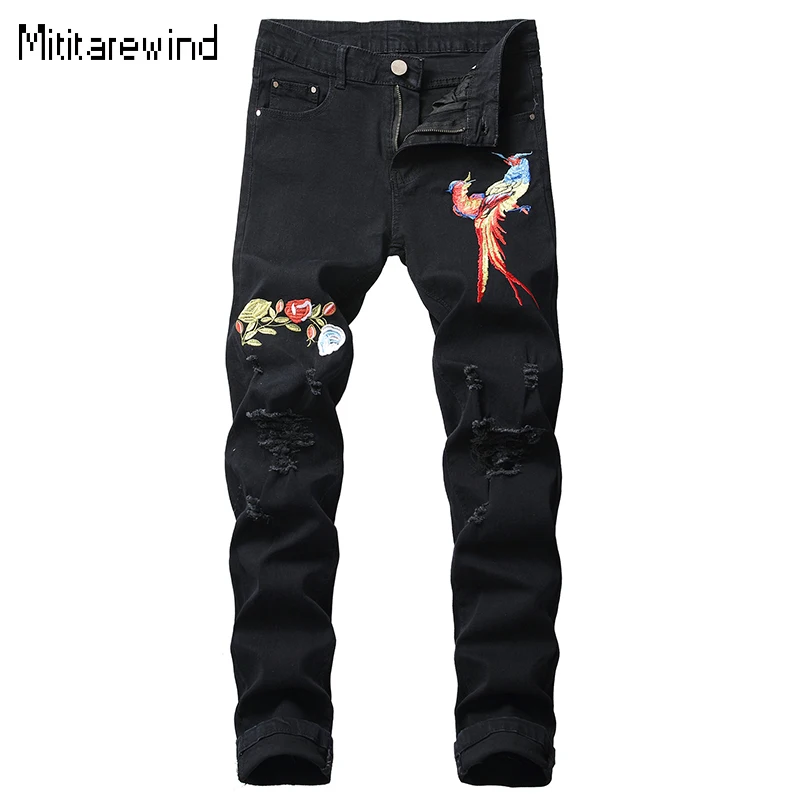 Ripped Jeans for Men High Street Casual Skinny Jeans Y2k Cotton Stretch Embroidery Black Denim Pants Fashion Youth Men Clothing
Ripped Jeans for Men High Street Casual Skinny Jeans Y2k Cotton Stretch Embroidery Black Denim Pants Fashion Youth Men Clothing
