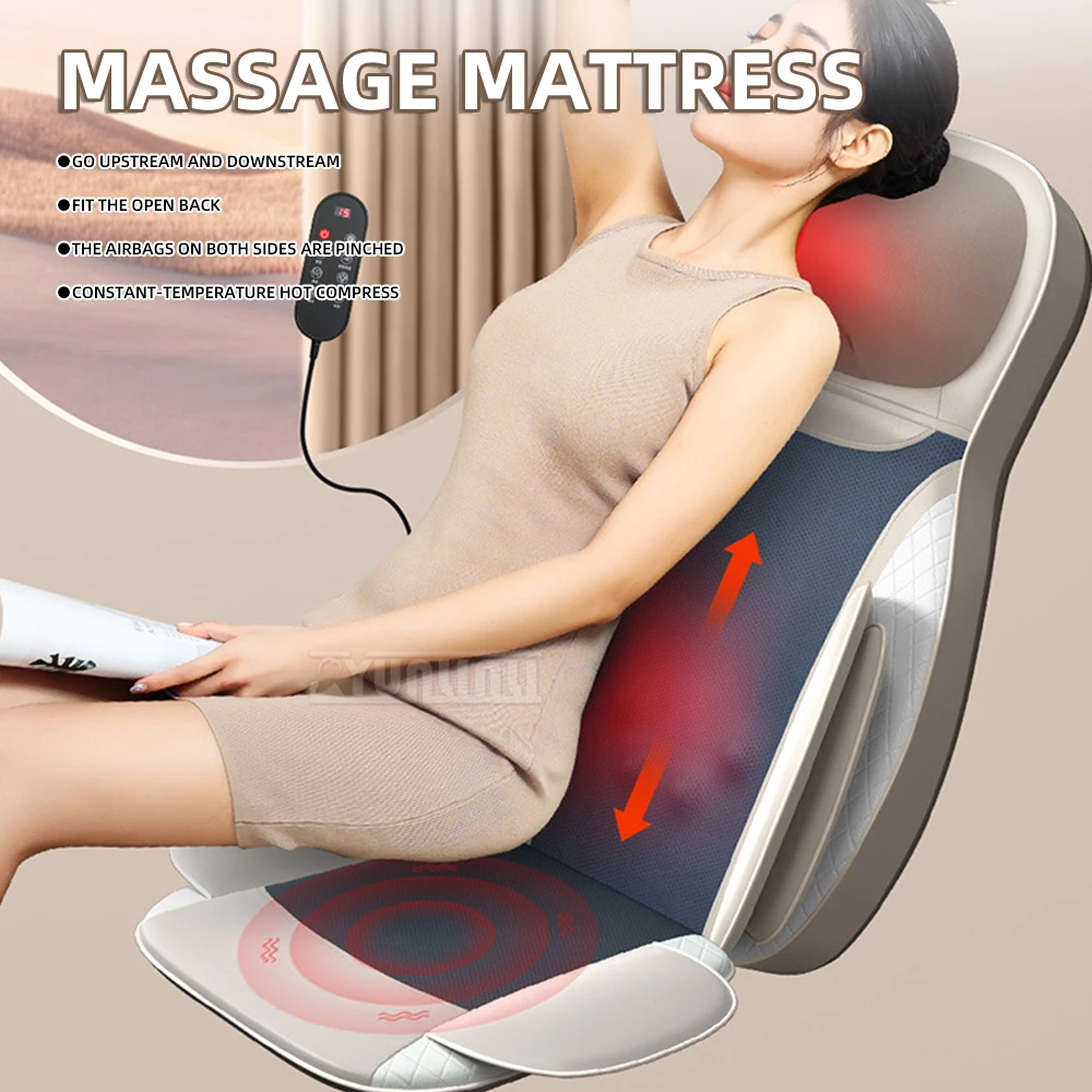 Электрический многофункциональный массажный матрас для релаксации талии и шеи двойного назначения 
Электрический многофункциональный массажный матрас для релаксации талии и шеи двойного назначения