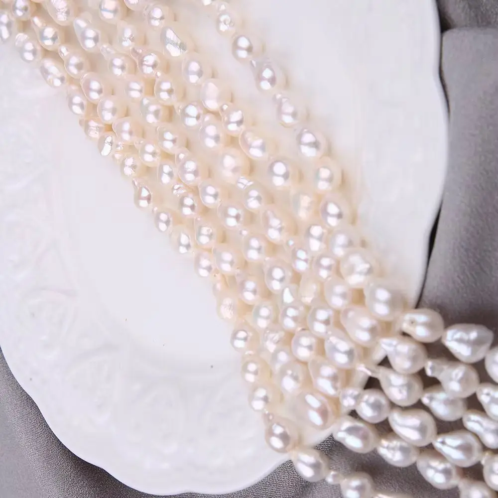 6-7mm 1 Strand White Teardrop Shape Natural Freshwater Pearl Baroque Irregular Loose Beads Jewelry Making DIY Necklace Bracelet
6-7mm 1 Strand White Teardrop Shape Natural Freshwater Pearl Baroque Irregular Loose Beads Jewelry Making DIY Necklace Bracelet