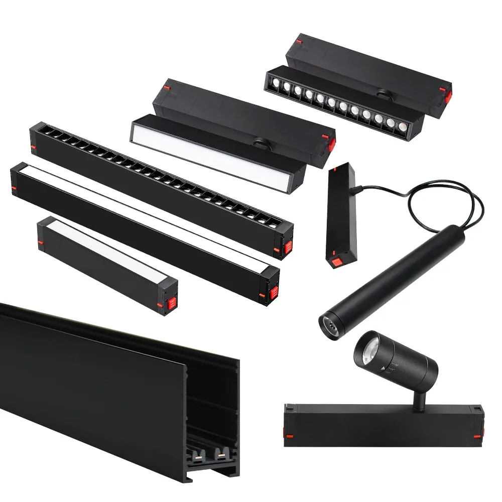 Hot Sales Magnetic Track Rail Spotlights Shop Studio Indoor COB 20W 30W 40W Smart LED Track Light Magnetic Track Light System
Hot Sales Magnetic Track Rail Spotlights Shop Studio Indoor COB 20W 30W 40W Smart LED Track Light Magnetic Track Light System