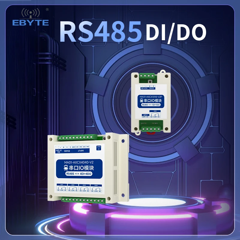 RS485 DI/DO I/O Module Serial I/O Networking CDEBYTE Standard Modbus RTU Protocol Industrial Grade Build-in Watchdog
RS485 DI/DO I/O Module Serial I/O Networking CDEBYTE Standard Modbus RTU Protocol Industrial Grade Build-in Watchdog
