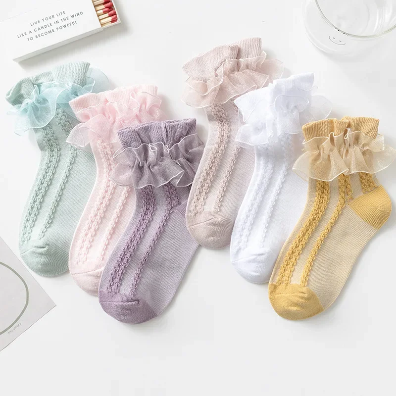 Girls' Socks Lace Pure Cotton Spring Autumn Thin Princess Stockings Summer Mesh Baby White Latin Dance Socks Girl's Clothing
Girls' Socks Lace Pure Cotton Spring Autumn Thin Princess Stockings Summer Mesh Baby White Latin Dance Socks Girl's Clothing