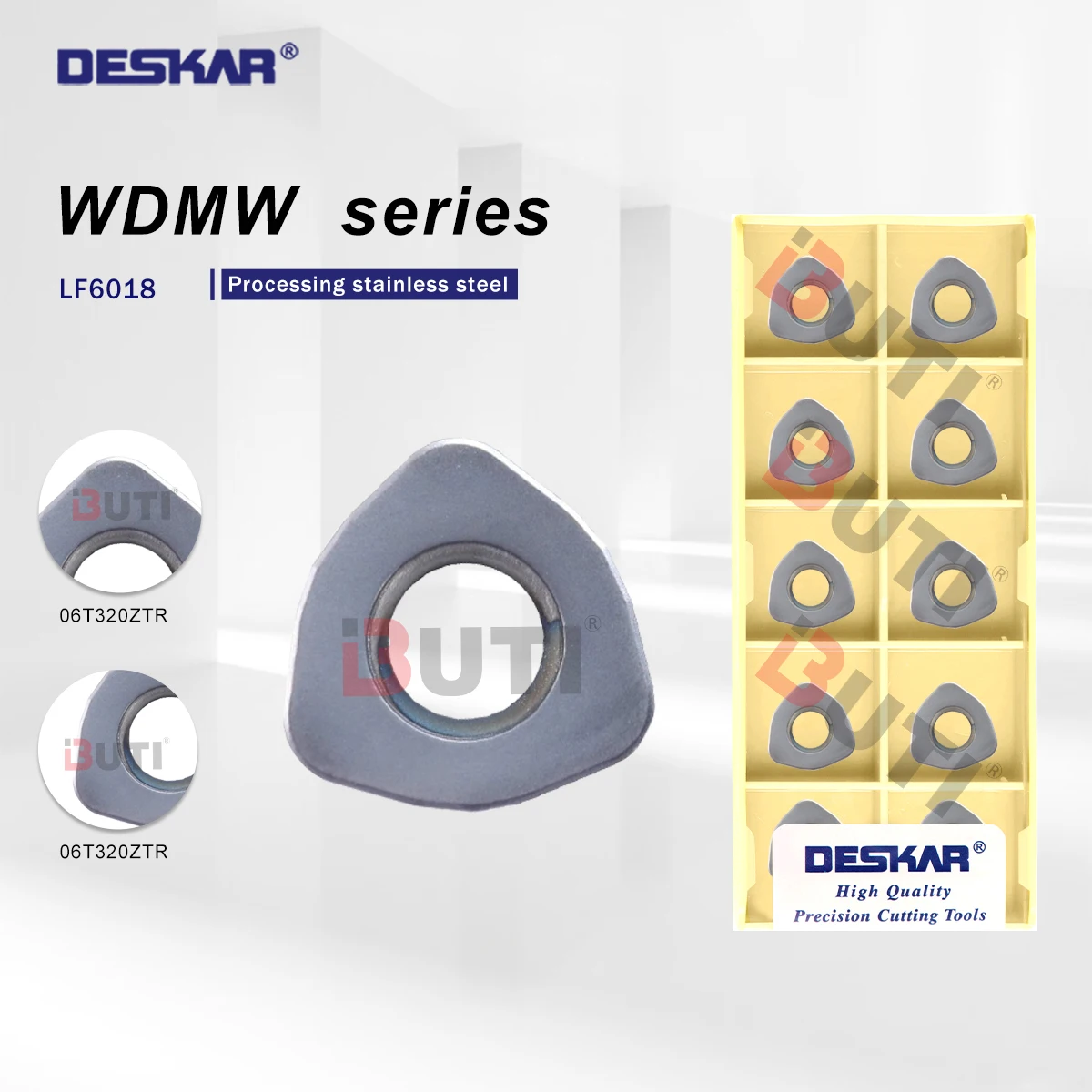 DESKAR CNC Milling Cutter 100% Original WDMW06T320ZTR LF6018 Series Lathe Tool Machining Stainless Steel With Hard Alloy Materia
DESKAR CNC Milling Cutter 100% Original WDMW06T320ZTR LF6018 Series Lathe Tool Machining Stainless Steel With Hard Alloy Materia
