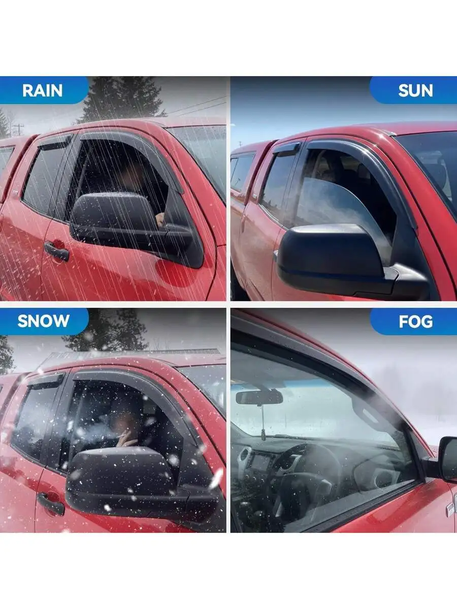 Window Rain Guards For 2018-2024 T-Oyota Camry, Window Visor Guard Vent Wind Shade Deflector Rain Shield Protector Sun Visor
Window Rain Guards For 2018-2024 T-Oyota Camry, Window Visor Guard Vent Wind Shade Deflector Rain Shield Protector Sun Visor