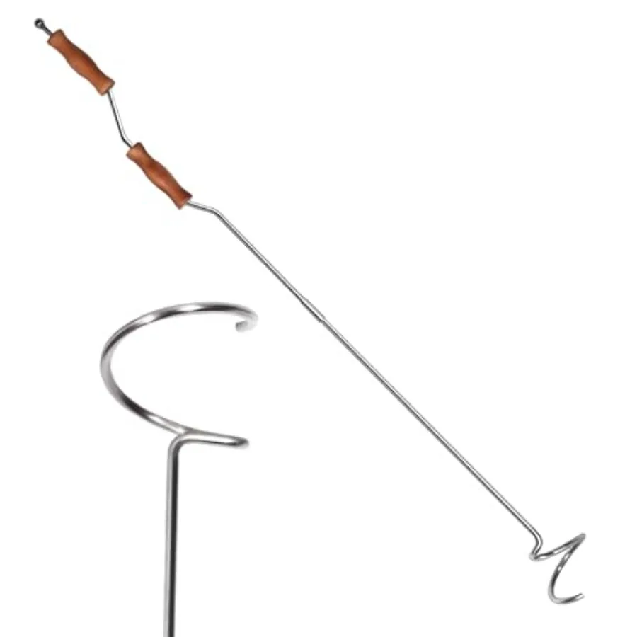 Stainless Steel Compost Aerator Tool Manual Compost Turner for Outdoor Tumbler Bins, Rotating Mixing Tool
Stainless Steel Compost Aerator Tool Manual Compost Turner for Outdoor Tumbler Bins, Rotating Mixing Tool