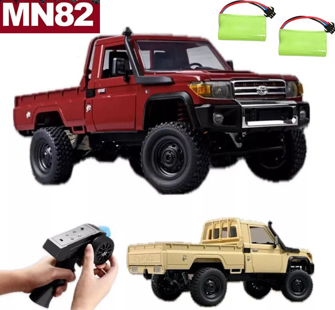 MN82 RC Crawler 1:12 Full Scale Pick Up Truck 2.4G 4WD Off-road Car Controllable Headlights Remote Control Vehicle Model Kid Toy
MN82 RC Crawler 1:12 Full Scale Pick Up Truck 2.4G 4WD Off-road Car Controllable Headlights Remote Control Vehicle Model Kid Toy