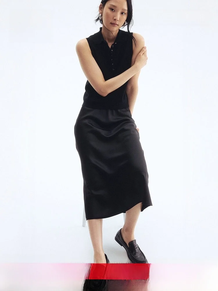 High Waist A-Line Midi Skirt Women's Slim Fit Casual Style Half-length Skirts Soft Draping H&M 1246922 Autumn 2024
High Waist A-Line Midi Skirt Women's Slim Fit Casual Style Half-length Skirts Soft Draping H&M 1246922 Autumn 2024