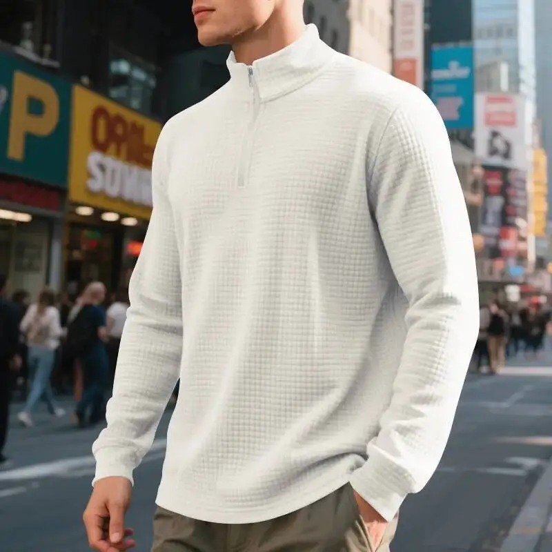 American Simple Casual Men S Loose Jacquard Stand Collar Half Zipper Base Sweatshirt Men
American Simple Casual Men S Loose Jacquard Stand Collar Half Zipper Base Sweatshirt Men