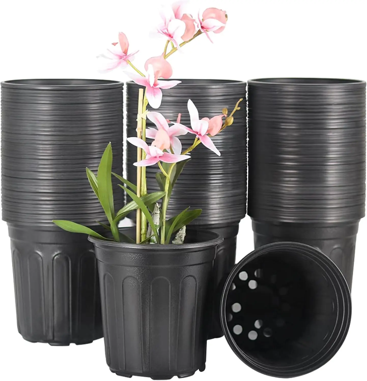100-Pack 1 Gallon Flexible Flower Plant Nursery Pots, Plastic Plant Pots with Drainage Holes,Garden Flower Pots
100-Pack 1 Gallon Flexible Flower Plant Nursery Pots, Plastic Plant Pots with Drainage Holes,Garden Flower Pots