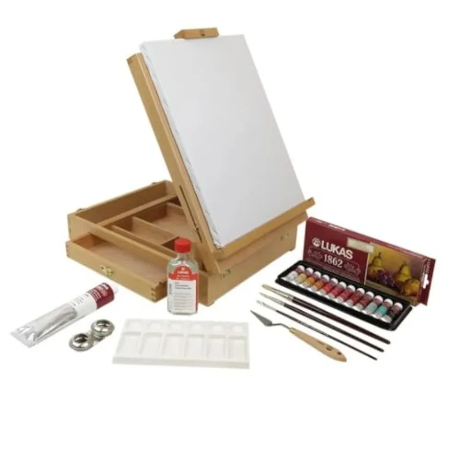 1862 Oil Color Limited Edition Wood Box Easel Set -Professional Paint Set and Painting Kit for Adults -Includes Titanium White,
1862 Oil Color Limited Edition Wood Box Easel Set -Professional Paint Set and Painting Kit for Adults -Includes Titanium White,