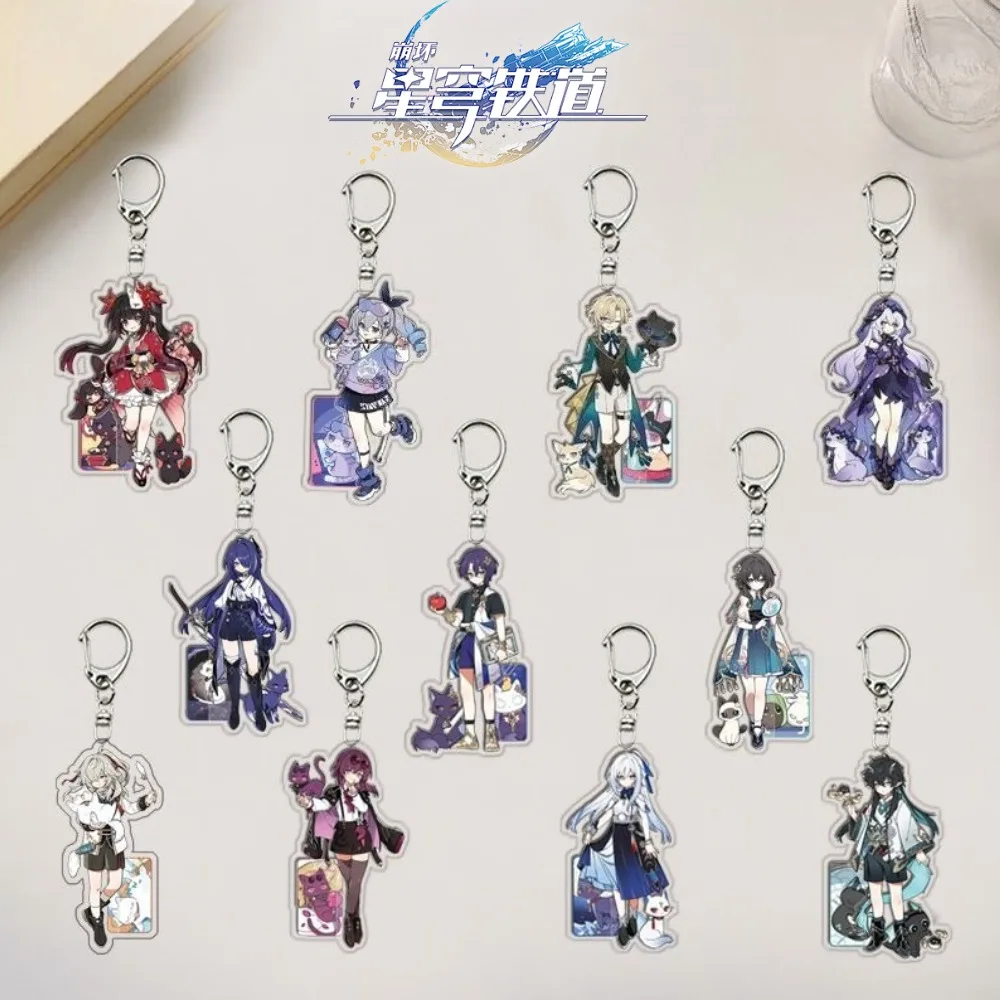 Honkai: Star Rail Anime Merch Keychain Aventurine Sparkle Acheron Kafka Ruan Mei Silver Wolf Backpack Key Decorations Pendants
Honkai: Star Rail Anime Merch Keychain Aventurine Sparkle Acheron Kafka Ruan Mei Silver Wolf Backpack Key Decorations Pendants