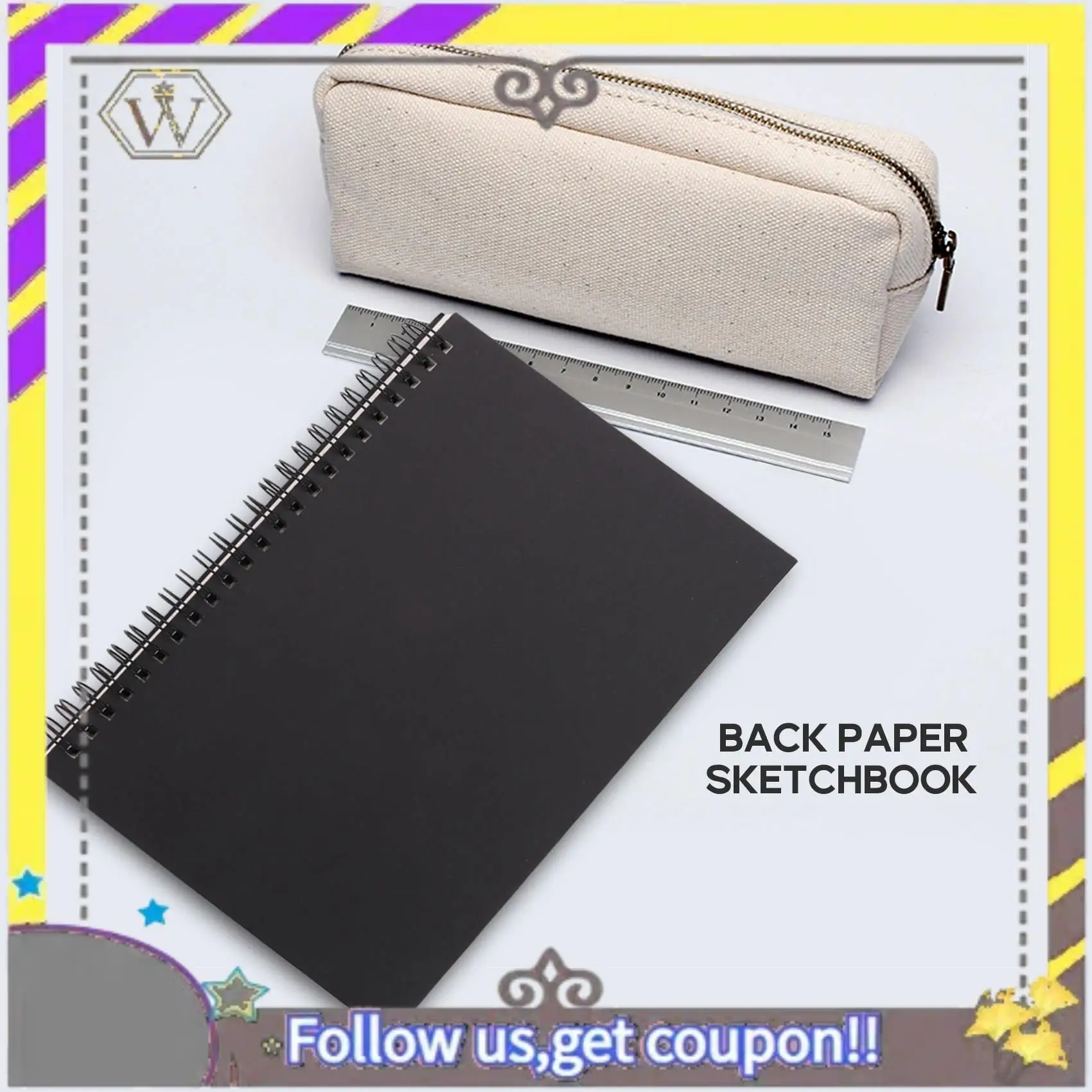 New 5Pcs A5 Black Spiral Notebook Blank Sketchbook Unruled Journal Pack Thick Blank Paper 50 Sheet 100 Unlined Pages
New 5Pcs A5 Black Spiral Notebook Blank Sketchbook Unruled Journal Pack Thick Blank Paper 50 Sheet 100 Unlined Pages