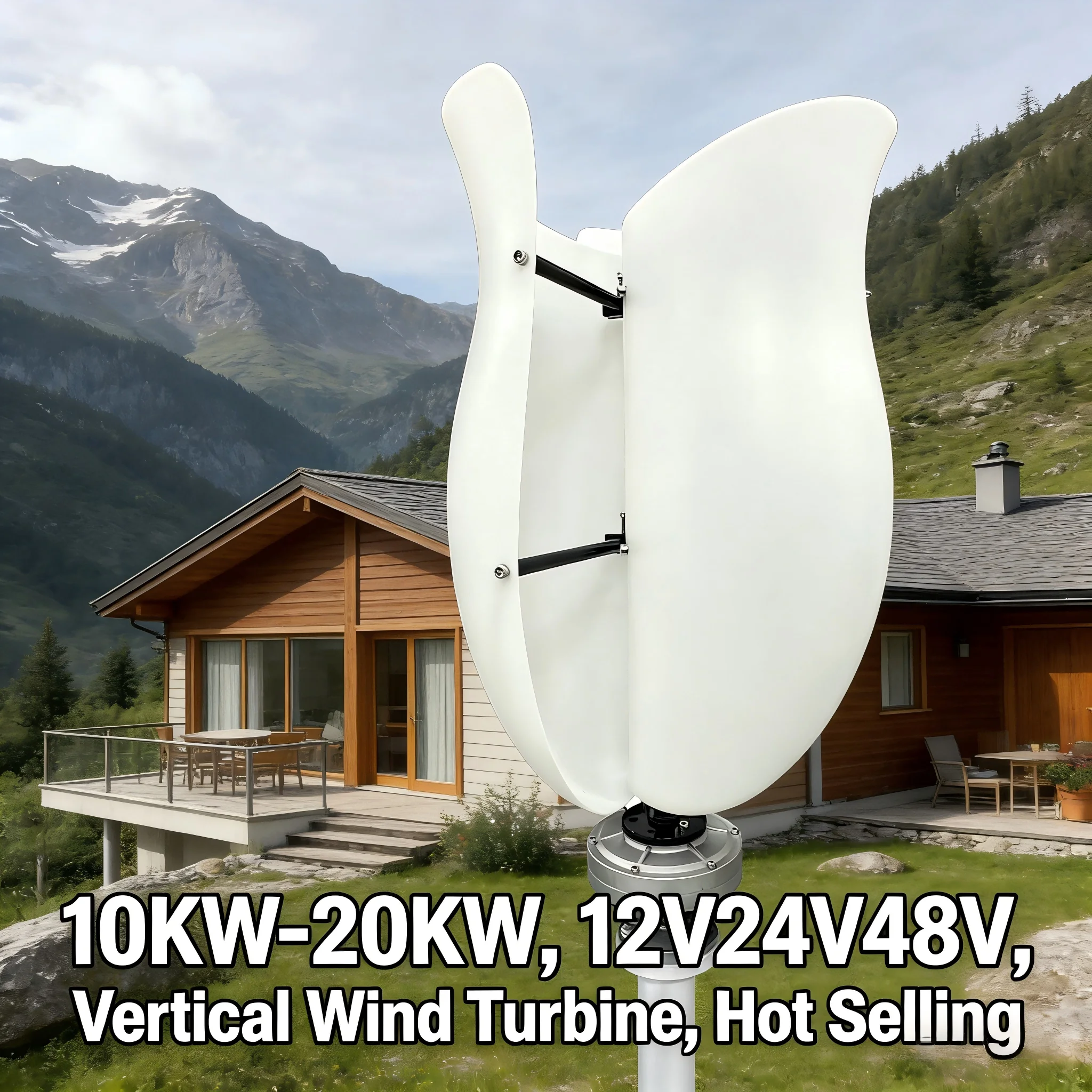 10KW Vertical Wind Power 12V 24V 48V for Garden Street Light 3-Phase System
10KW Vertical Wind Power 12V 24V 48V for Garden Street Light 3-Phase System