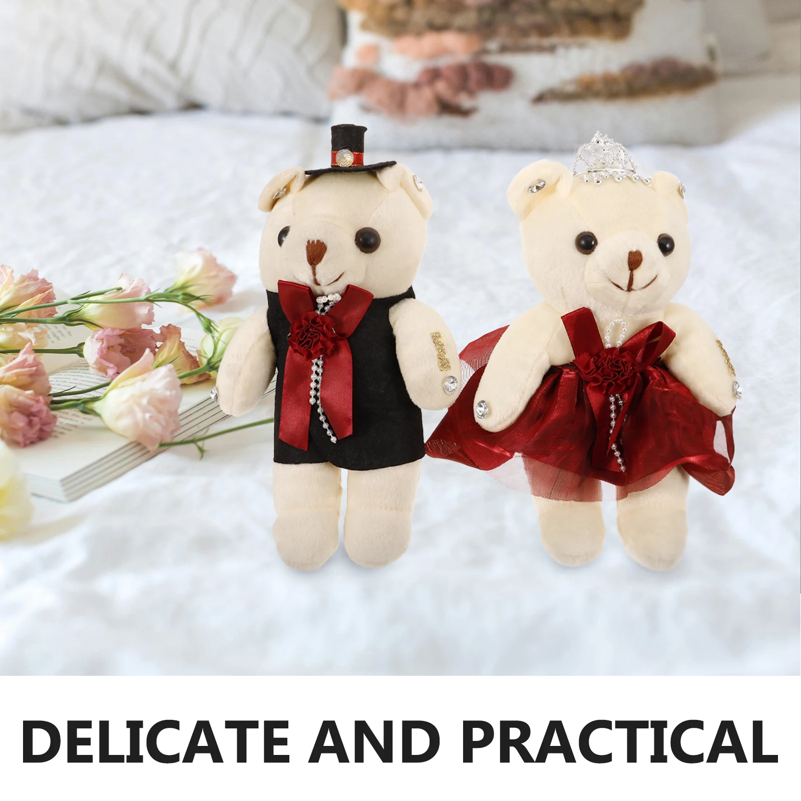 Bicolor Bear Decorations for Valentine Party Favors Engagement Bride Bouquet Adornments Cute Soft Toys
Bicolor Bear Decorations for Valentine Party Favors Engagement Bride Bouquet Adornments Cute Soft Toys
