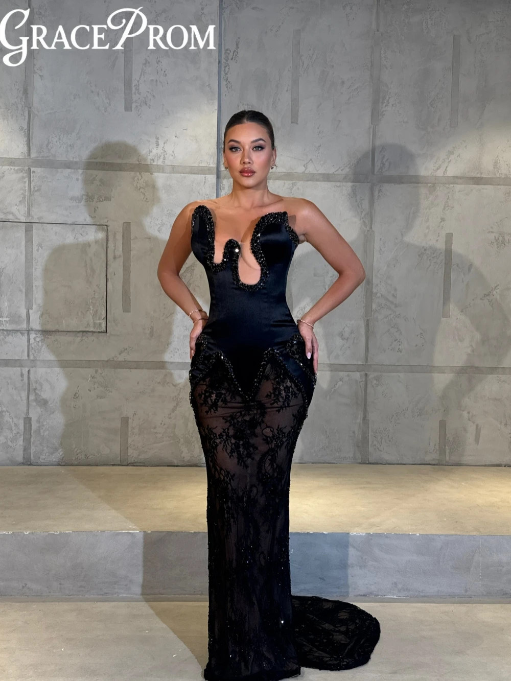 Черное иллюзионное кружевное длинное вечернее платье с бисером, сексуальное свадебное платье без рукавов с открытой спиной, 2026, новые платья для выпускного вечера по индивидуальному заказу
Черное иллюзионное кружевное длинное вечернее платье с бисером, сексуальное свадебное платье без рукавов с открытой спиной, 2026, новые платья для выпускного вечера по индивидуальному заказу