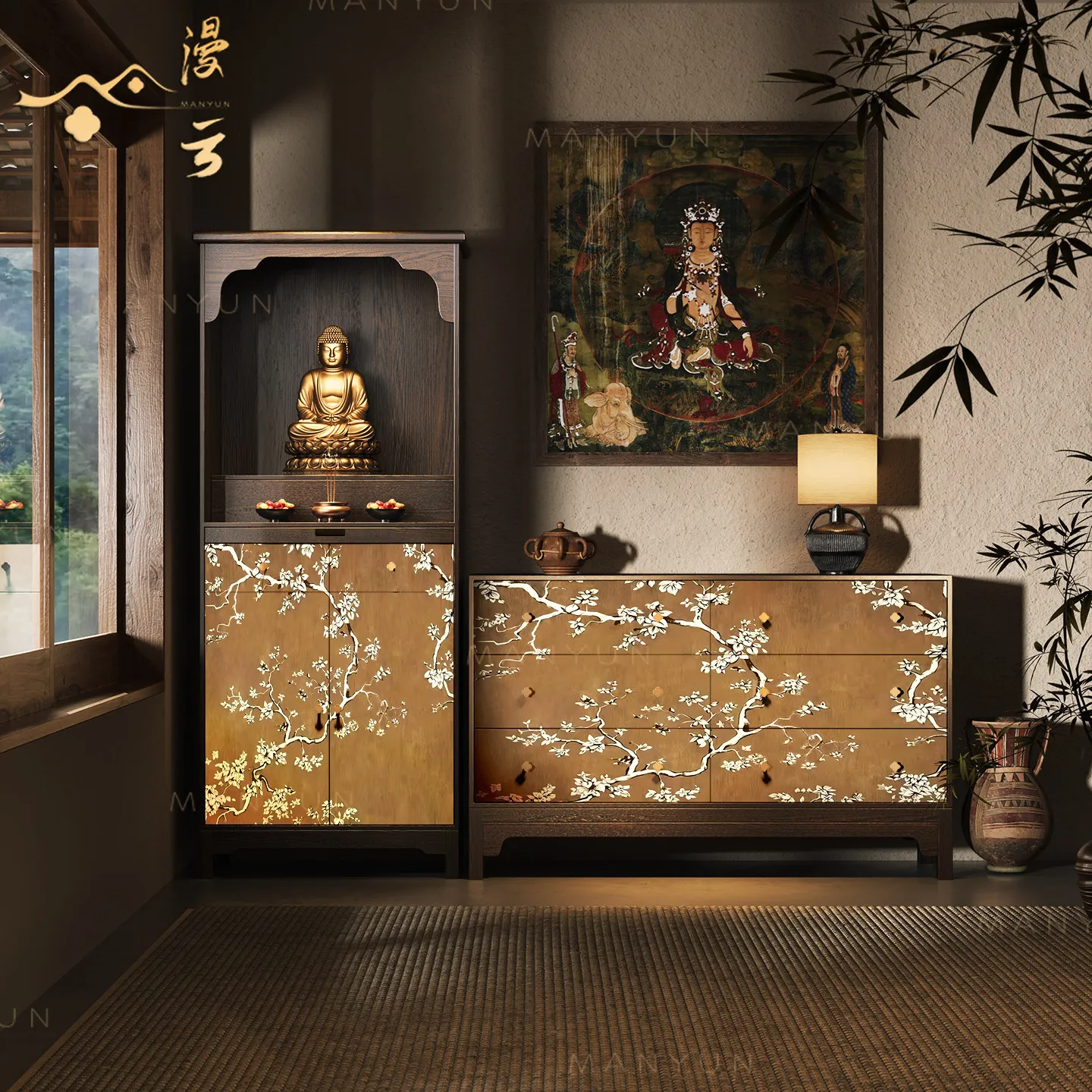 DSA solid wood Buddha niche, cold plum blossom reflecting gold, offering table, God of Wealth New Chinese upright cabinet,
DSA solid wood Buddha niche, cold plum blossom reflecting gold, offering table, God of Wealth New Chinese upright cabinet,