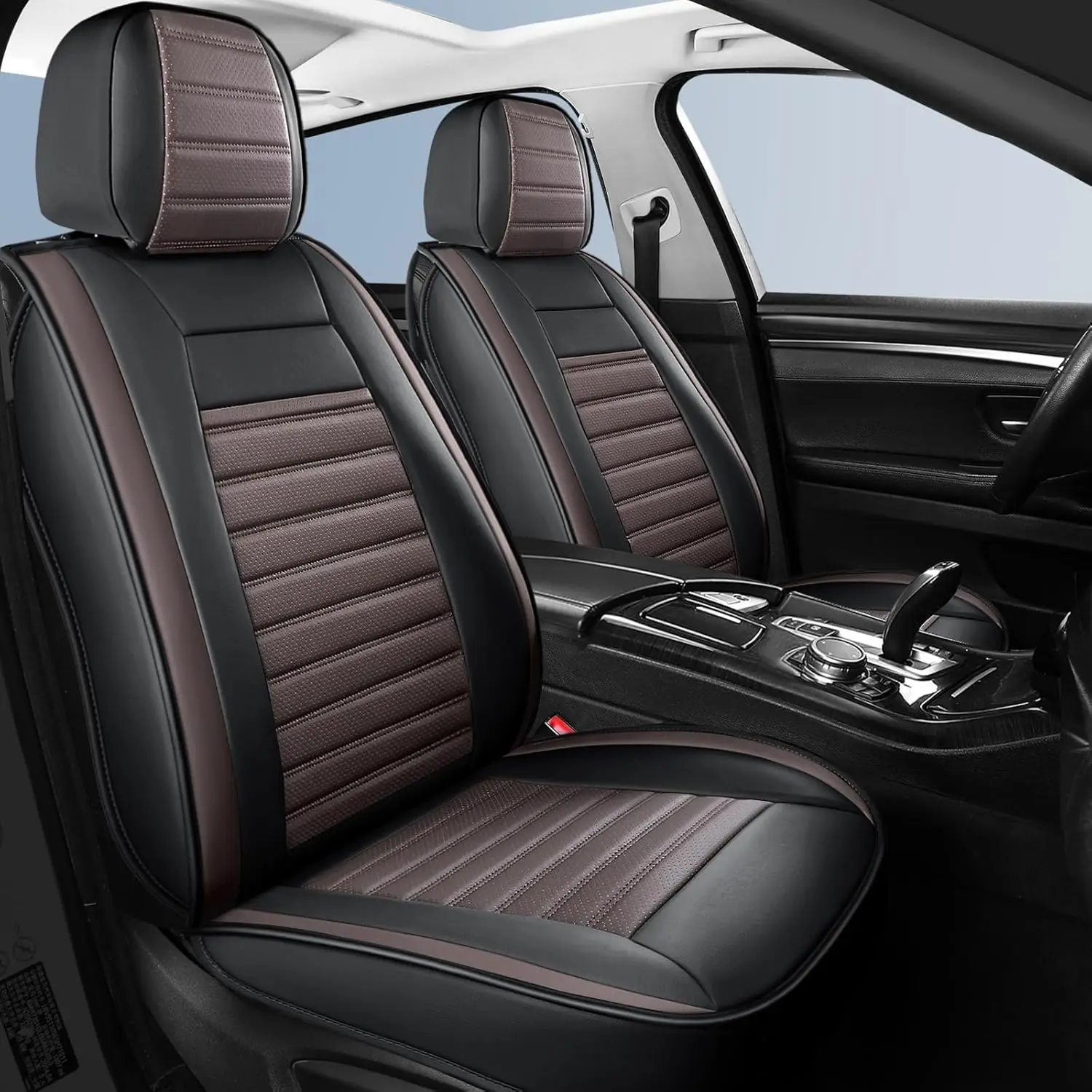 Car Seat Cover,Breathable Horizontal Stripes Faux Leather Automotive Seat Covers,Universal Auto Seat Covers for Cars Sedans SUV
Car Seat Cover,Breathable Horizontal Stripes Faux Leather Automotive Seat Covers,Universal Auto Seat Covers for Cars Sedans SUV