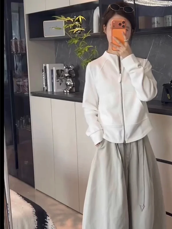 Spring 2026 Women's Casual Long Sleeve Hoodie Jacket 3D Tailoring Slimming round Neck Open Cardigan Stylish Versatile Short Coat
Spring 2026 Women's Casual Long Sleeve Hoodie Jacket 3D Tailoring Slimming round Neck Open Cardigan Stylish Versatile Short Coat