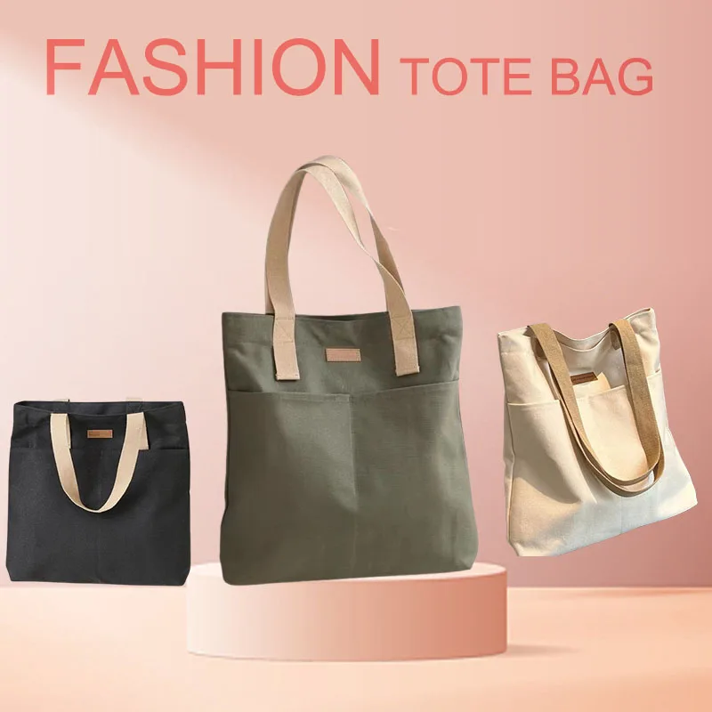 Women Canvas Tote Bag Sewing Thread Designer Ladies Casual Handbag Shoulder Bag Large Commuter Bag Reusable Shopping Beach Bag
Women Canvas Tote Bag Sewing Thread Designer Ladies Casual Handbag Shoulder Bag Large Commuter Bag Reusable Shopping Beach Bag