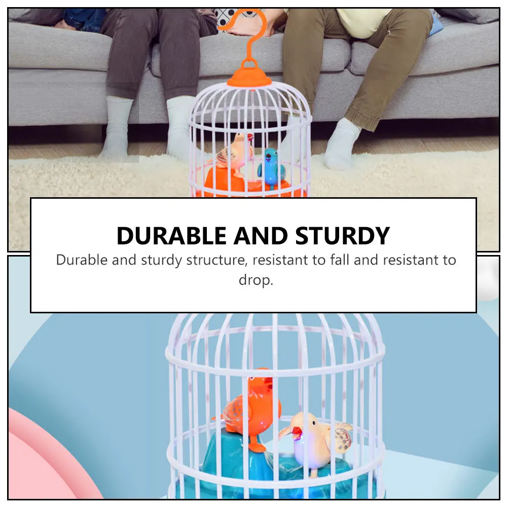 1Pcs Sound Activated Voice Control Bird Cage Simulation Singing Electronic Educational Plaything for Creative Kids Leisure Fun
1Pcs Sound Activated Voice Control Bird Cage Simulation Singing Electronic Educational Plaything for Creative Kids Leisure Fun