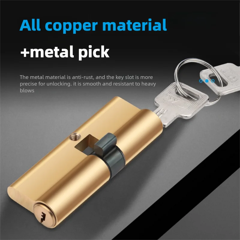 Anti-Theft Brass Door Cylinder Lock with Biased AB Key Lengthened Core Entrance Lock Extended Keys Options 65/70/80/90/100mm
Anti-Theft Brass Door Cylinder Lock with Biased AB Key Lengthened Core Entrance Lock Extended Keys Options 65/70/80/90/100mm