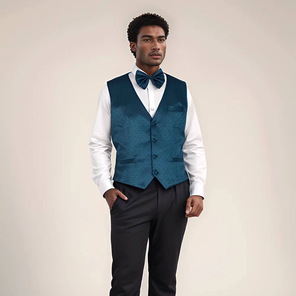 African Jacquard Men's Formal Suit Vest and Bow Tie Fit for Business or Casual Dress Wyn2197
African Jacquard Men's Formal Suit Vest and Bow Tie Fit for Business or Casual Dress Wyn2197