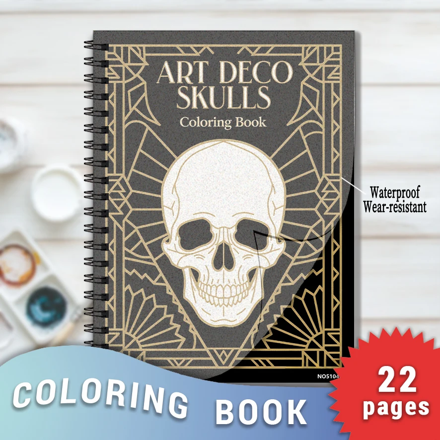 Mystic Skull Adult Coloring Book - 8.3x 11.2 Inch 22 Page Coloring Book - Helps Reduce Stress and Ease Emotions
Mystic Skull Adult Coloring Book - 8.3x 11.2 Inch 22 Page Coloring Book - Helps Reduce Stress and Ease Emotions