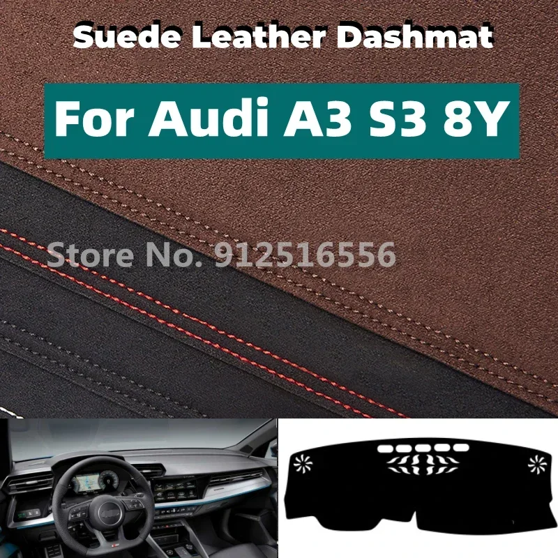 Car Accessories Suede Leather Dashmat Dash Mat Pad Dashboard Cover Sun Shade For Audi A3 8Y E-tron sportback 2020 - 2026 2022
Car Accessories Suede Leather Dashmat Dash Mat Pad Dashboard Cover Sun Shade For Audi A3 8Y E-tron sportback 2020 - 2026 2022