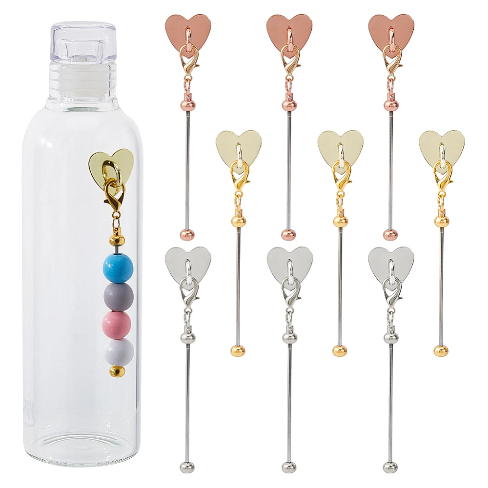 12Pcs 3 Styles Iron Bar Beadable Pendant Decorations with Alloy Lobster Claw Clasps and Alloy Cell Phone Heart Holder Stand
12Pcs 3 Styles Iron Bar Beadable Pendant Decorations with Alloy Lobster Claw Clasps and Alloy Cell Phone Heart Holder Stand