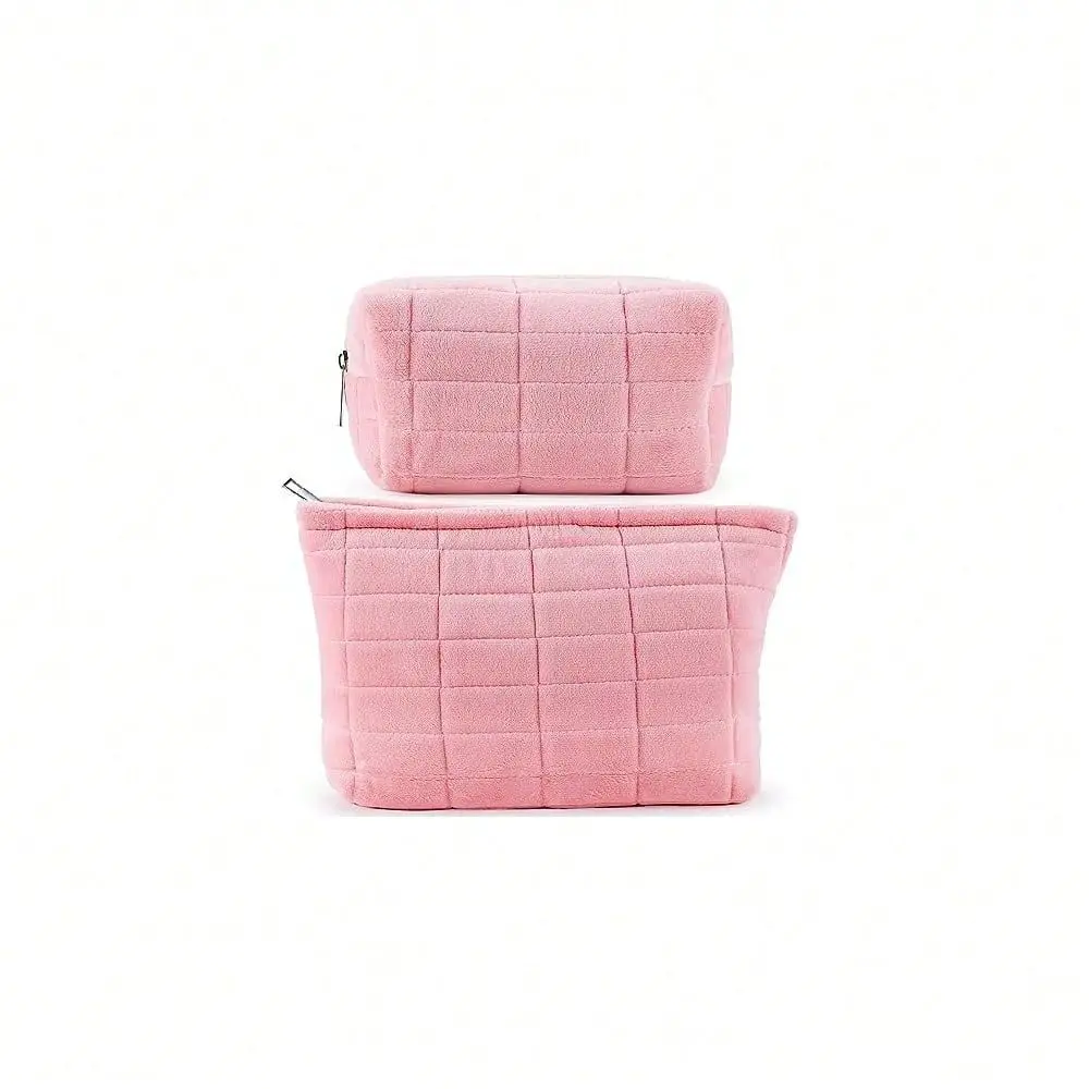 2Pcs Makeup Bag For Women Large Capacity Cosmetic Bags Pl 11ush Pencil Case Pink Checkered Pouch For Purse Coquette Zippered To
2Pcs Makeup Bag For Women Large Capacity Cosmetic Bags Pl 11ush Pencil Case Pink Checkered Pouch For Purse Coquette Zippered To