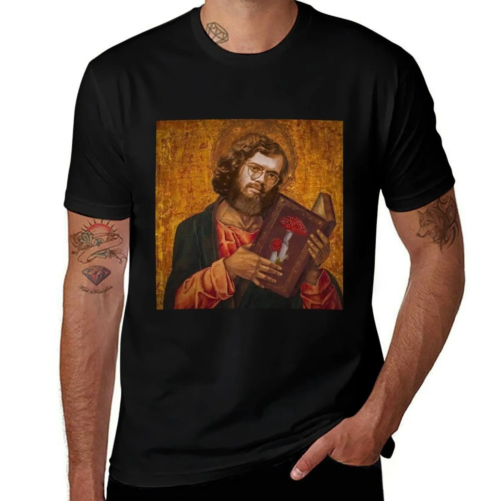 Saint Terence McKenna T-Shirt man t shirt designer cotton t shirt pack essential t shirt T-Shirt
Saint Terence McKenna T-Shirt man t shirt designer cotton t shirt pack essential t shirt T-Shirt