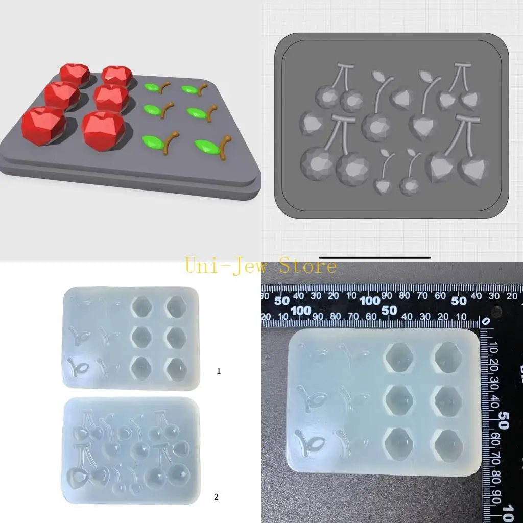40GB Flexible Silicone Cherry Mould Flexible and Sturdy Chocolate Fondant Mould for Creative Dessert and Jelly Making
40GB Flexible Silicone Cherry Mould Flexible and Sturdy Chocolate Fondant Mould for Creative Dessert and Jelly Making