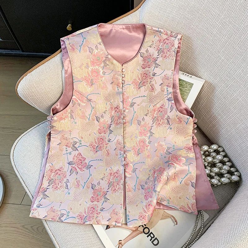 Elegant Chinese Style Embroidered Satin Women's Jacket with Buttoned Collar Traditional National Fashion Top Spring 2025
Elegant Chinese Style Embroidered Satin Women's Jacket with Buttoned Collar Traditional National Fashion Top Spring 2025