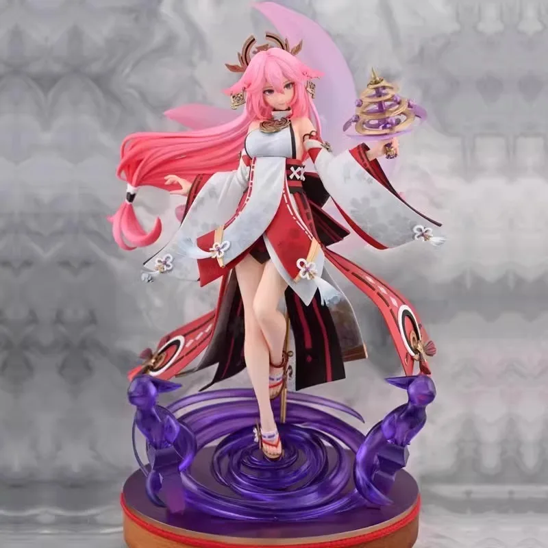 24 см подлинная фигурка Genshin Impact Yaegaki Shizuka, игровые товары, ПВХ фигурка, детская игрушка, коллекционная демонстрационная деталь
24 см подлинная фигурка Genshin Impact Yaegaki Shizuka, игровые товары, ПВХ фигурка, детская игрушка, коллекционная демонстрационная деталь