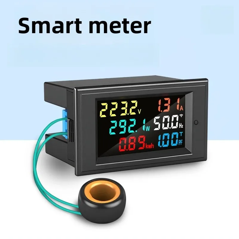 Single-phase smart meter Photovoltaic household dual-purpose measurement energy meter AC voltage current power meter
Single-phase smart meter Photovoltaic household dual-purpose measurement energy meter AC voltage current power meter