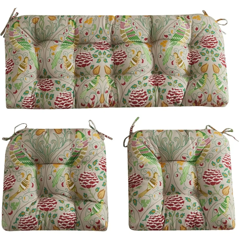 Набор плетеных подушек для стула из 3 предметов, 1 двухместный диван и 2 U-образной формы, 44x19 и 19x19 тафтинговые уличные подушки для внутреннего и наружного использования
Набор плетеных подушек для стула из 3 предметов, 1 двухместный диван и 2 U-образной формы, 44x19 и 19x19 тафтинговые уличные подушки для внутреннего и наружного использования