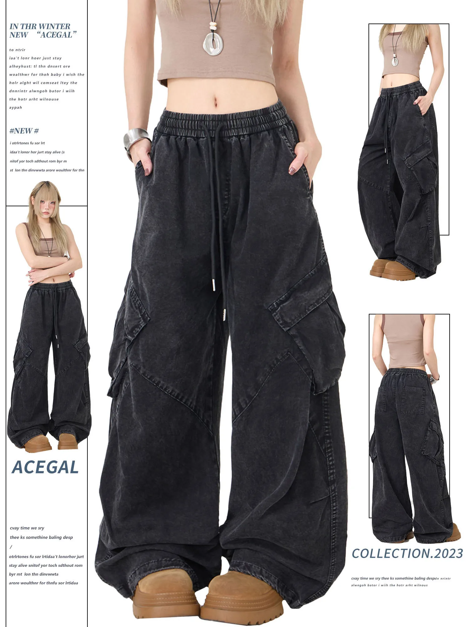 Американские ретро-брюки в рабочем стиле с большими боковыми карманами, свободные прямые брюки для мужчин и женщин
Американские ретро-брюки в рабочем стиле с большими боковыми карманами, свободные прямые брюки для мужчин и женщин