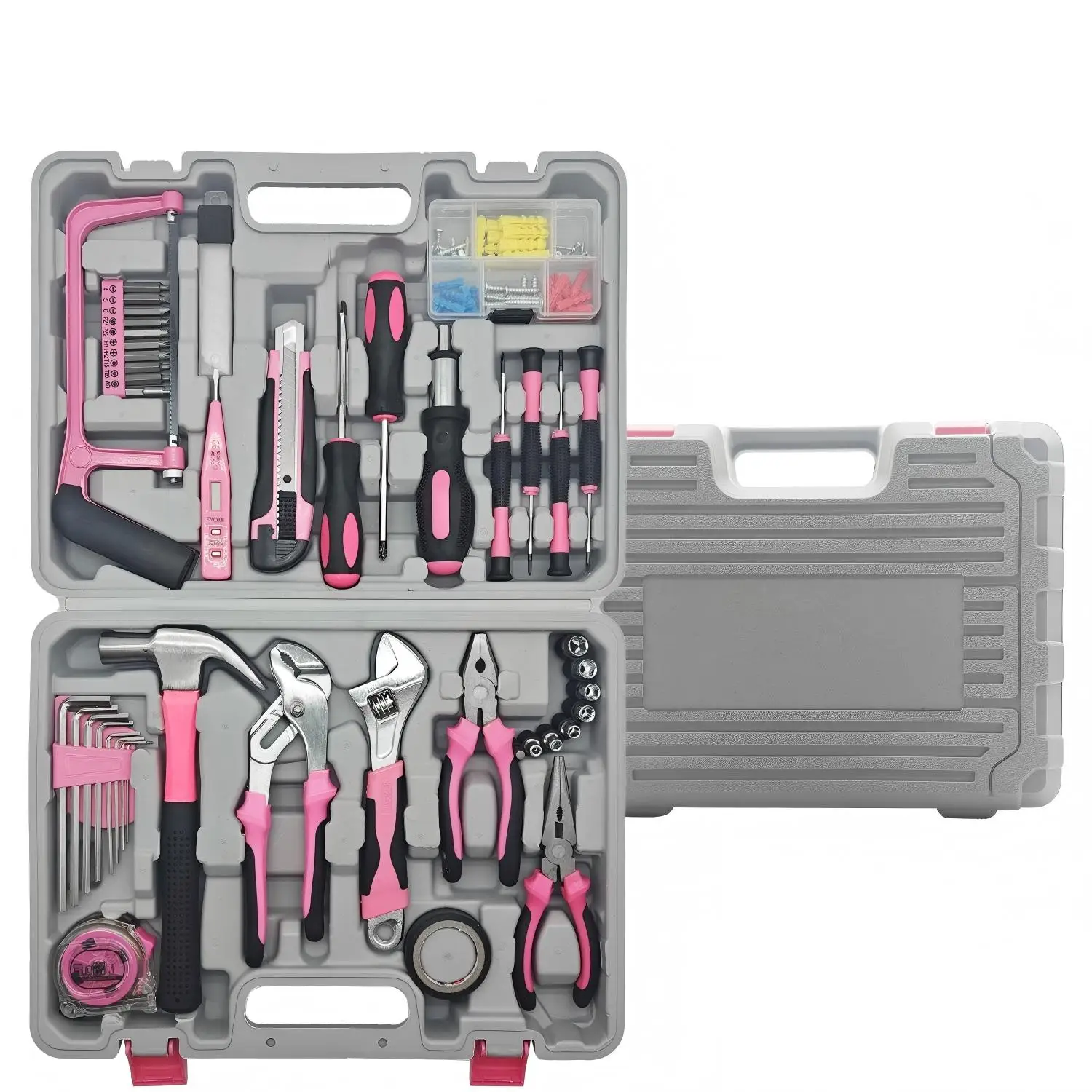 103PCS Manual Hardware Tool Set, Woodworking Storage, Home Use Combo, Pink Set
103PCS Manual Hardware Tool Set, Woodworking Storage, Home Use Combo, Pink Set