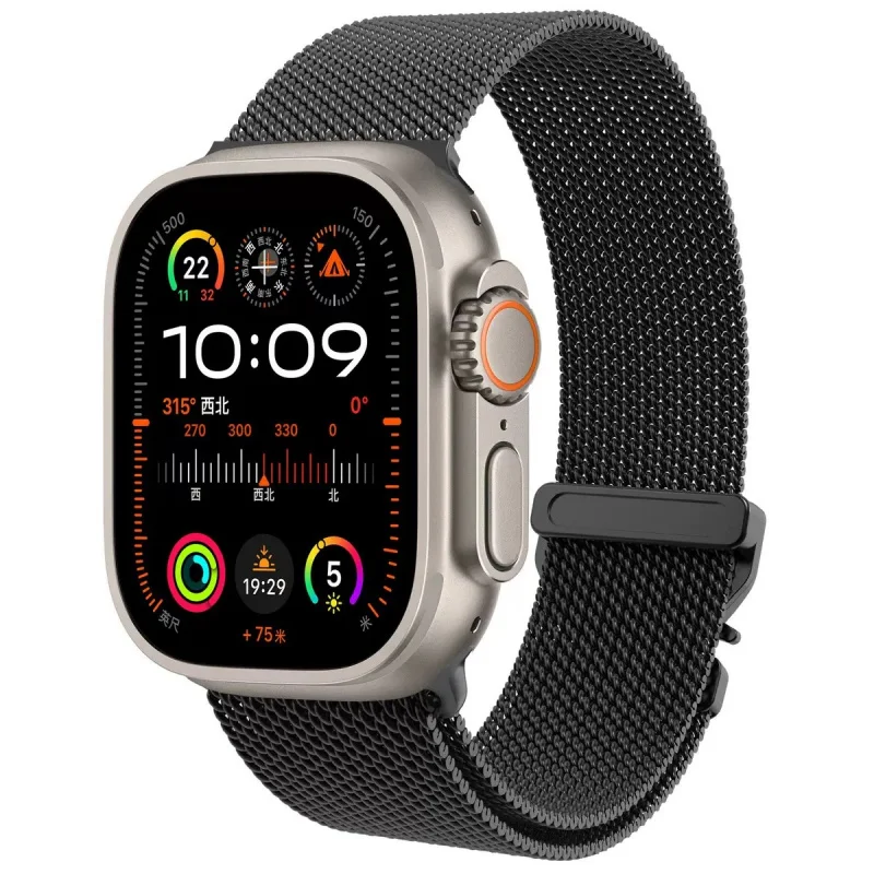 Titanium Band for Apple Watch Ultra 2 49mm Series 10 9 8 7 6 5 Natural Titanium Milanese Loop for IWatch Secure Parachute Buckle 
Titanium Band for Apple Watch Ultra 2 49mm Series 10 9 8 7 6 5 Natural Titanium Milanese Loop for IWatch Secure Parachute Buckle