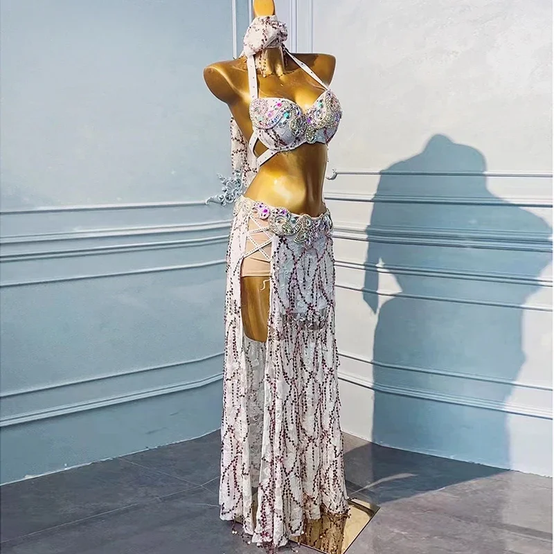 customized belly dance costume women's performance dress shabbi rattan cane dance lace mid sleeved top bra long skirt 4piece set
customized belly dance costume women's performance dress shabbi rattan cane dance lace mid sleeved top bra long skirt 4piece set