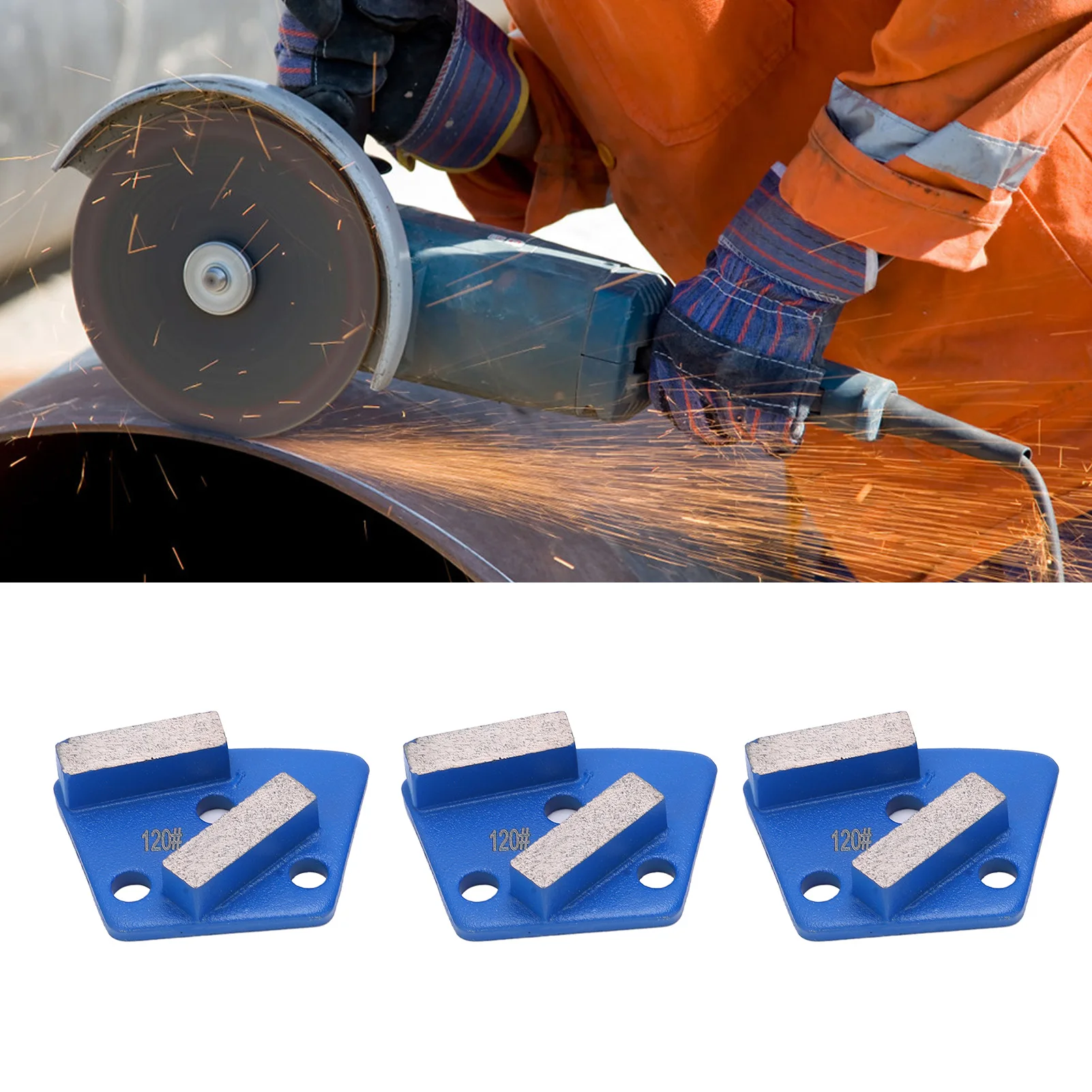 Grinding Shoes Trapezoid Concrete Floor Aggreesive Cutting 2 Long Teeth Blue 120# Trapezoid Grinding Shoes
Grinding Shoes Trapezoid Concrete Floor Aggreesive Cutting 2 Long Teeth Blue 120# Trapezoid Grinding Shoes