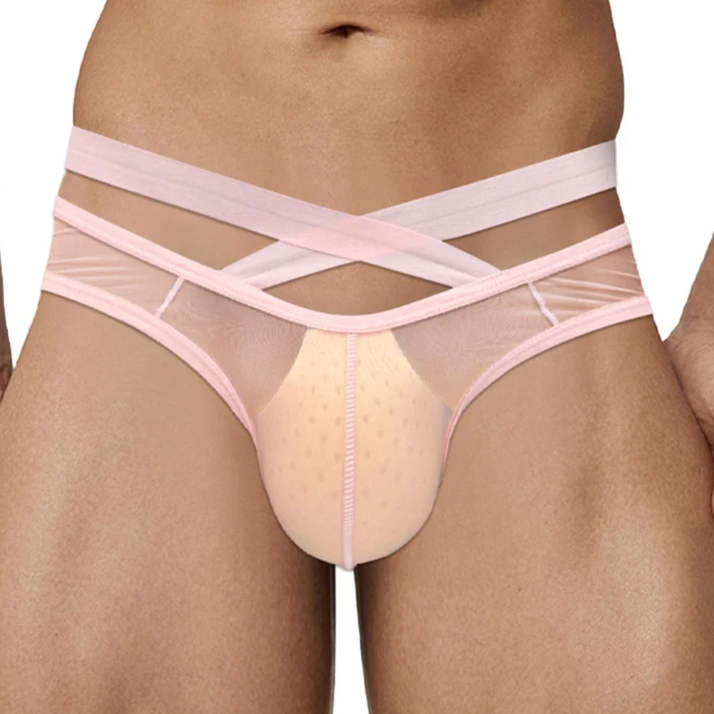 Men's Breathable Ultrathin Transparent Brief Underwear with Cross Waist and U Convex Pouch Lightweight Underpants
Men's Breathable Ultrathin Transparent Brief Underwear with Cross Waist and U Convex Pouch Lightweight Underpants