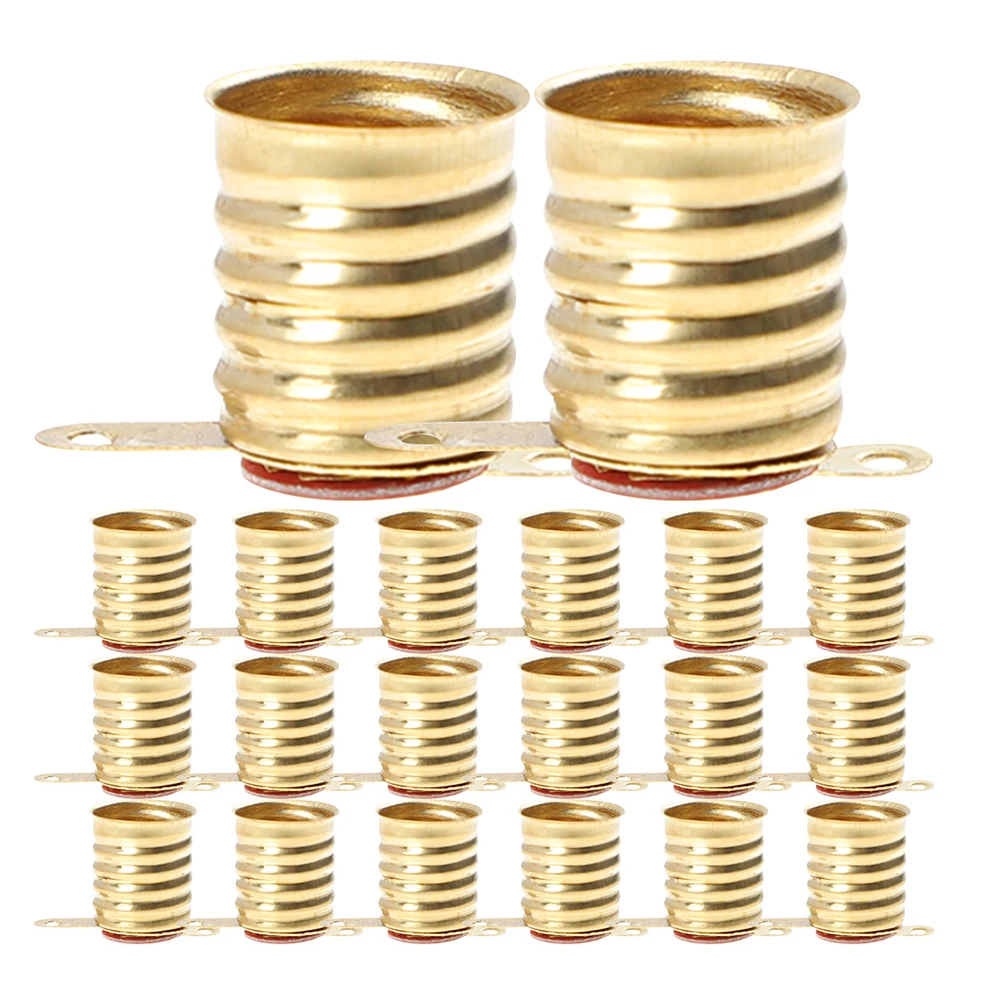 30pcs All Copper Lamp Holder Tiny Screw Base Socket LED Bulbs Home Shop Display Tech Building Blocks
30pcs All Copper Lamp Holder Tiny Screw Base Socket LED Bulbs Home Shop Display Tech Building Blocks